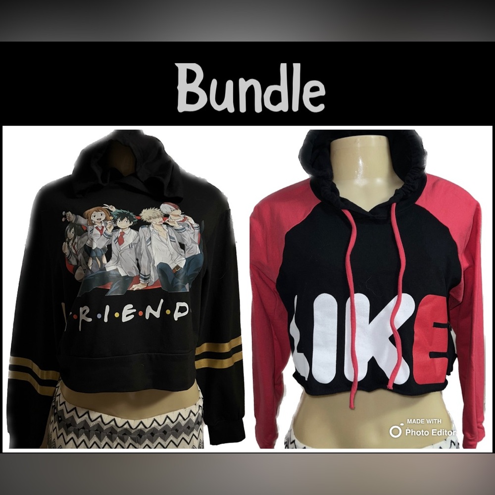♥️🩷♥️ Bundle of 2 Crop top ( Junior)